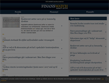 Tablet Screenshot of finanswatch.dk